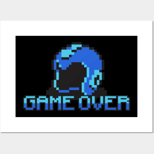 megaman game over Posters and Art